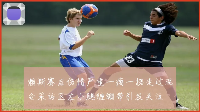 赖斯赛后伤情严重一瘸一拐走过混合采访区左小腿缠绷带引发关注